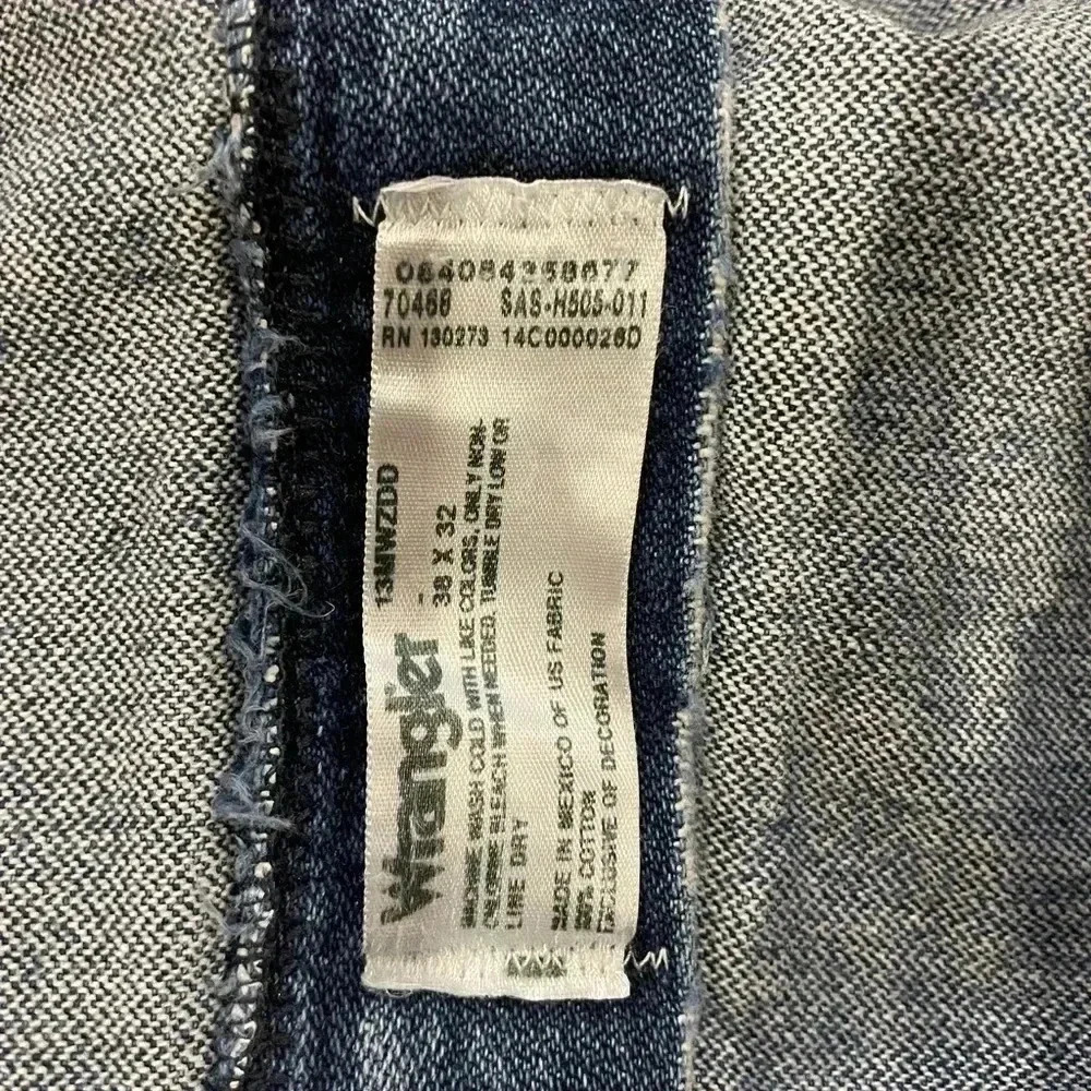 Vtg Wrangler Denim  Jeans 38x32 - Picture 8 of 10